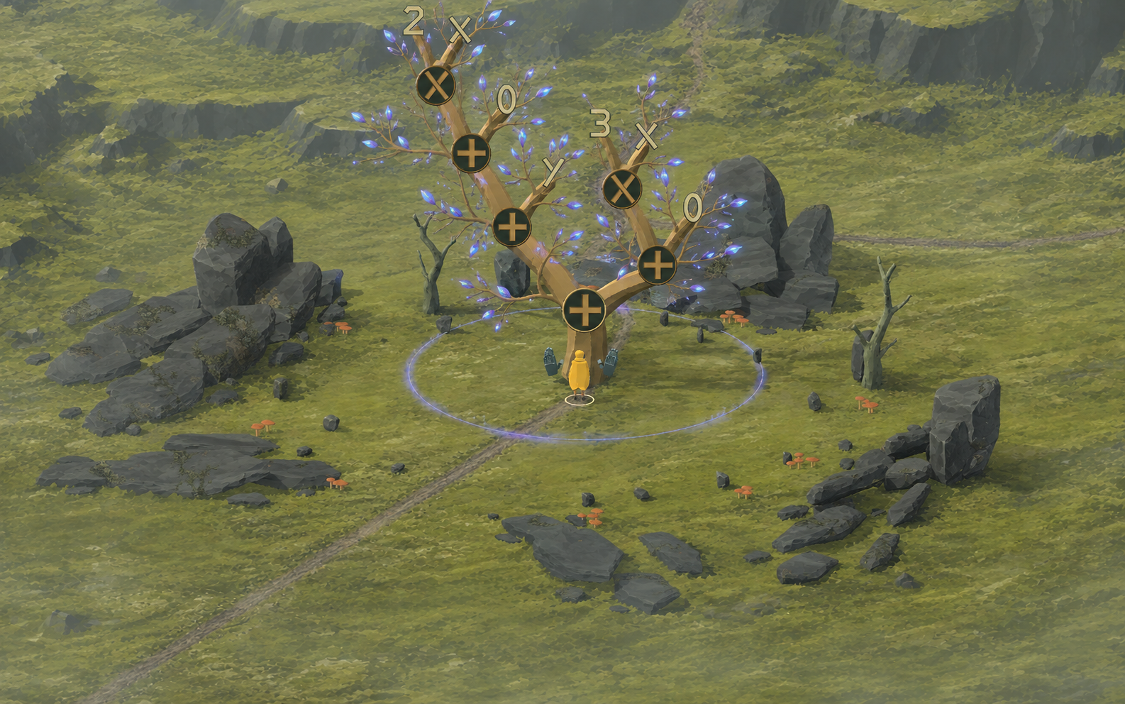 Arrival: spectral foliage on the full tree